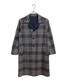 J.PRESS（ジェイプレス）の古着「ステンカラーコート」｜ネイビー×ベージュ