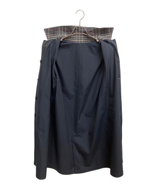 J.PRESS（ジェイプレス）J.PRESS (ジェイプレス) ステンカラーコート ネイビー×ベージュ サイズ:SIZE 9号の古着・服飾アイテム