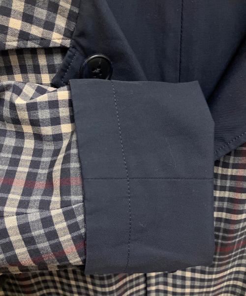 J.PRESS（ジェイプレス）J.PRESS (ジェイプレス) ステンカラーコート ネイビー×ベージュ サイズ:SIZE 9号の古着・服飾アイテム