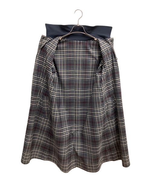 J.PRESS（ジェイプレス）J.PRESS (ジェイプレス) ステンカラーコート ネイビー×ベージュ サイズ:SIZE 9号の古着・服飾アイテム