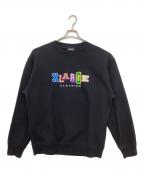X-LARGEエクストララージ）の古着「MULTI COLLEGE LOGO CREW NECK SWEAT スウェット」｜ブラック