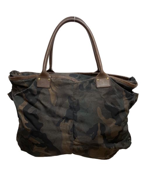 Felisi（フェリージ）Felisi (フェリージ) ナイロンカモフラタンカーブリーフ トートバッグ ブラウンの古着・服飾アイテム