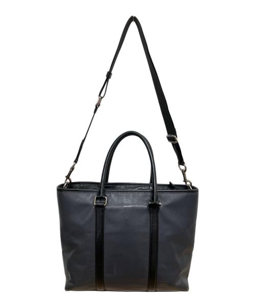 COACH（コーチ）COACH (コーチ) ネイサン 2WAYトートバッグ ブラック×グレーの古着・服飾アイテム