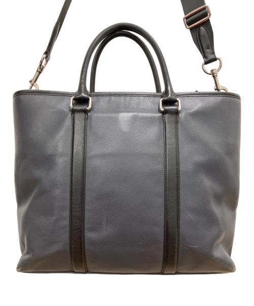 COACH（コーチ）COACH (コーチ) ネイサン 2WAYトートバッグ ブラック×グレーの古着・服飾アイテム