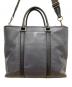 中古・古着 COACH (コーチ) ネイサン 2WAYトートバッグ ブラック×グレー：8000円
