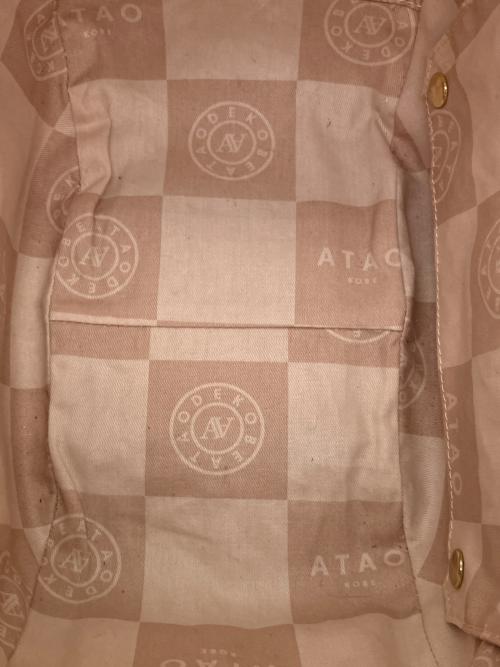 ATAO（アタオ）ATAO (アタオ) バタフライ・ヴィトロ 2WAYバッグ ベージュ×パープルの古着・服飾アイテム