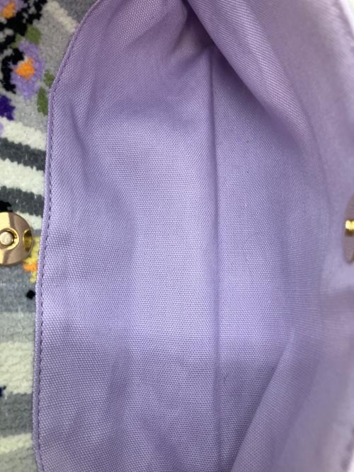 FEILER（フェイラー）FEILER (フェイラー) ブーケティエール ショルダーバッグ グレー×パープルの古着・服飾アイテム