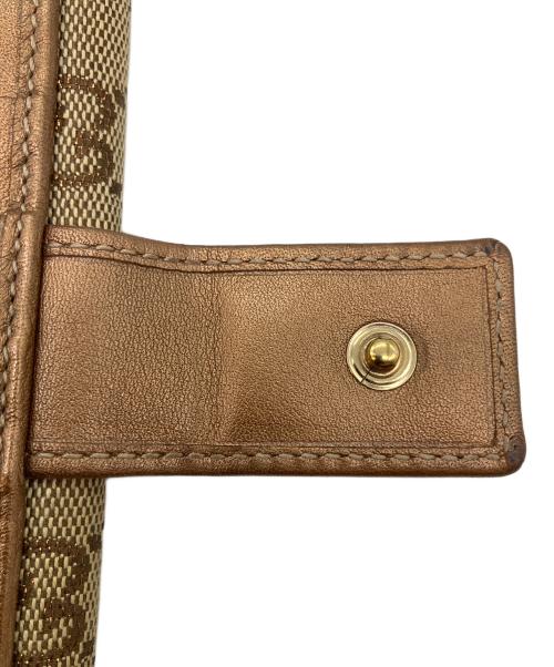 GUCCI（グッチ）GUCCI (グッチ) ラブリーハート　長財布 ベージュ×ピンクゴールドの古着・服飾アイテム