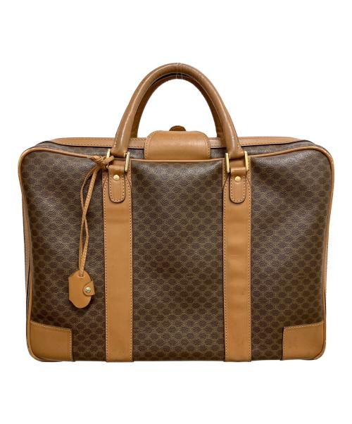CELINE（セリーヌ）CELINE (セリーヌ) マカダム トラベルバッグ ブラウンの古着・服飾アイテム