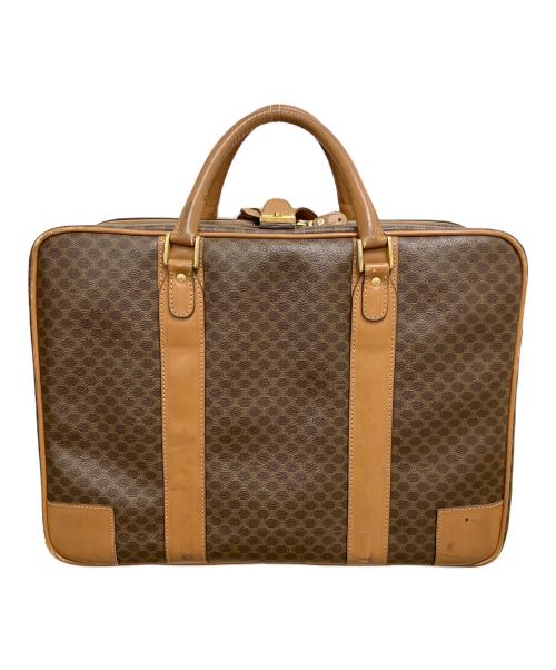 CELINE（セリーヌ）CELINE (セリーヌ) マカダム トラベルバッグ ブラウンの古着・服飾アイテム