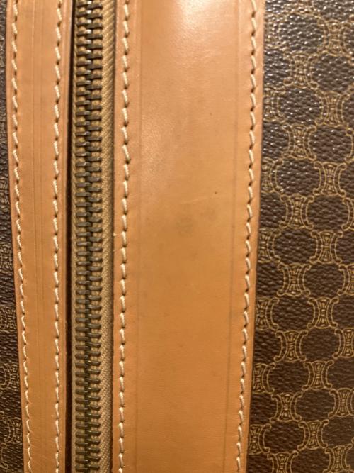 CELINE（セリーヌ）CELINE (セリーヌ) マカダム トラベルバッグ ブラウンの古着・服飾アイテム