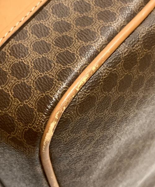 CELINE（セリーヌ）CELINE (セリーヌ) マカダム トラベルバッグ ブラウンの古着・服飾アイテム