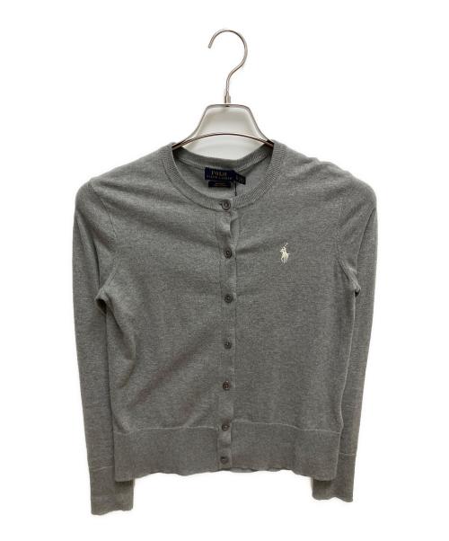 POLO RALPH LAUREN（ポロ・ラルフローレン）POLO RALPH LAUREN (ポロ・ラルフローレン) PFS HOLIDAY 19 薄手カーディガン グレー サイズ:SIZE XS 未使用品の古着・服飾アイテム