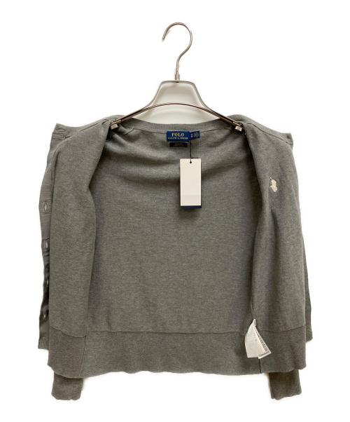 POLO RALPH LAUREN（ポロ・ラルフローレン）POLO RALPH LAUREN (ポロ・ラルフローレン) PFS HOLIDAY 19 薄手カーディガン グレー サイズ:SIZE XS 未使用品の古着・服飾アイテム