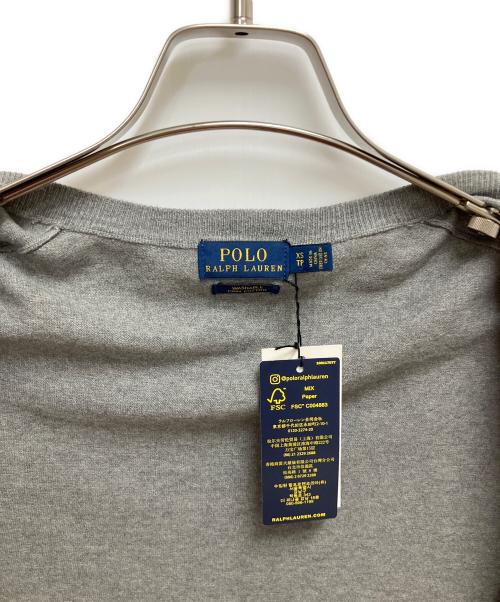 POLO RALPH LAUREN（ポロ・ラルフローレン）POLO RALPH LAUREN (ポロ・ラルフローレン) PFS HOLIDAY 19 薄手カーディガン グレー サイズ:SIZE XS 未使用品の古着・服飾アイテム