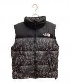THE NORTH FACEザ ノース フェイス）の古着「Novelty Nuptse Vest ダウンベスト」｜ブラック×ホワイト