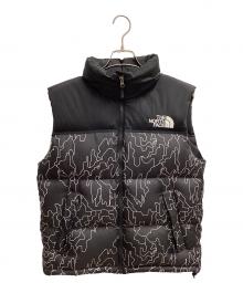 THE NORTH FACE（ザ ノース フェイス）の古着「Novelty Nuptse Vest ダウンベスト」｜ブラック×ホワイト