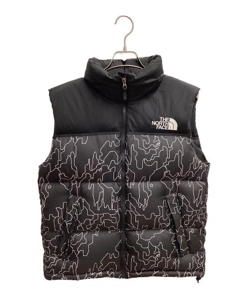 THE NORTH FACE（ザ ノース フェイス）THE NORTH FACE (ザ ノース フェイス) Novelty Nuptse Vest ダウンベスト ブラック×ホワイト サイズ:SIZE Mの古着・服飾アイテム