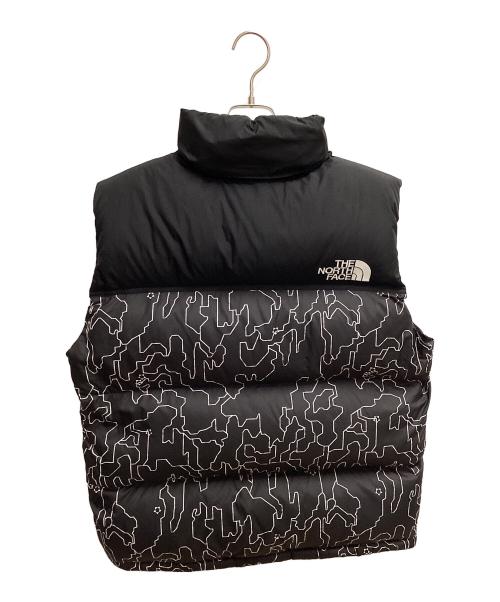 THE NORTH FACE（ザ ノース フェイス）THE NORTH FACE (ザ ノース フェイス) Novelty Nuptse Vest ダウンベスト ブラック×ホワイト サイズ:SIZE Mの古着・服飾アイテム