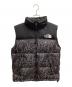 THE NORTH FACE（ザ ノース フェイス）の古着「Novelty Nuptse Vest ダウンベスト」｜ブラック×ホワイト