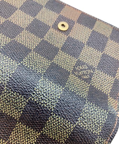 LOUIS VUITTON（ルイ ヴィトン）LOUIS VUITTON (ルイ ヴィトン) ダミエ ポルトフォイユ・ヴィエノワ 2つ折り財布 ブラウンの古着・服飾アイテム