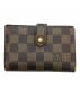 LOUIS VUITTON（ルイ ヴィトン）の古着「ダミエ ポルトフォイユ・ヴィエノワ 2つ折り財布」｜ブラウン