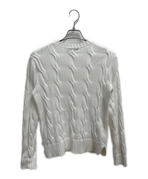 POLO RALPH LAUREN（ポロ・ラルフローレン）POLO RALPH LAUREN (ポロ・ラルフローレン) 厚手ニット ホワイト サイズ:SIZE XSの古着・服飾アイテム