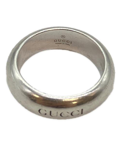 GUCCI（グッチ）GUCCI (グッチ) ロゴリング シルバー サイズ:10号の古着・服飾アイテム