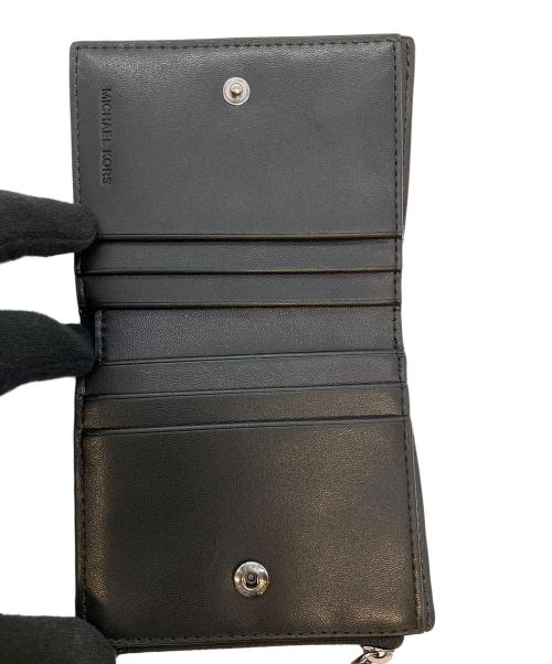 MICHAEL KORS（マイケル・コース）MICHAEL KORS (マイケル・コース) COOPER スクエア ジップ ウォレット 2つ折り財布 ブルーの古着・服飾アイテム