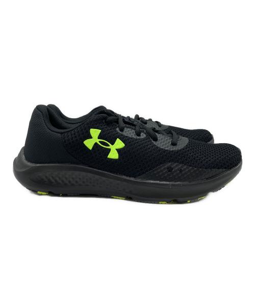 UNDER ARMOUR（アンダーアーマー）UNDER ARMOUR (アンダーアーマー) Charged Pursuit 3 ブラック×蛍光グリーン サイズ:SIZE 27.5cmの古着・服飾アイテム