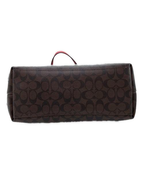 COACH（コーチ）COACH (コーチ) トートバッグ ブラウン×レッドの古着・服飾アイテム