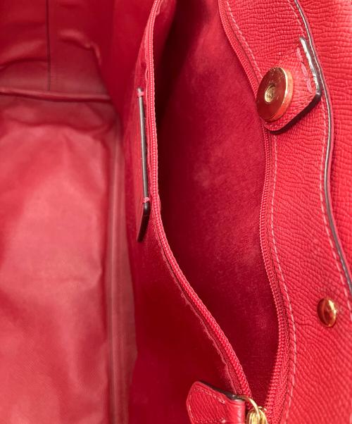 COACH（コーチ）COACH (コーチ) トートバッグ ブラウン×レッドの古着・服飾アイテム