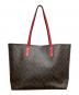 COACH (コーチ) トートバッグ ブラウン×レッド：8000円