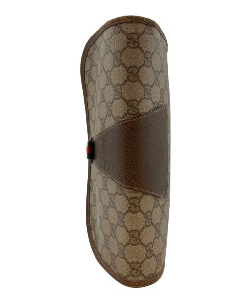 GUCCI（グッチ）GUCCI (グッチ) GGスプリーム クラッチバッグ ベージュ×ブラウンの古着・服飾アイテム