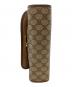 中古・古着 GUCCI (グッチ) GGスプリーム クラッチバッグ ベージュ×ブラウン：15000円