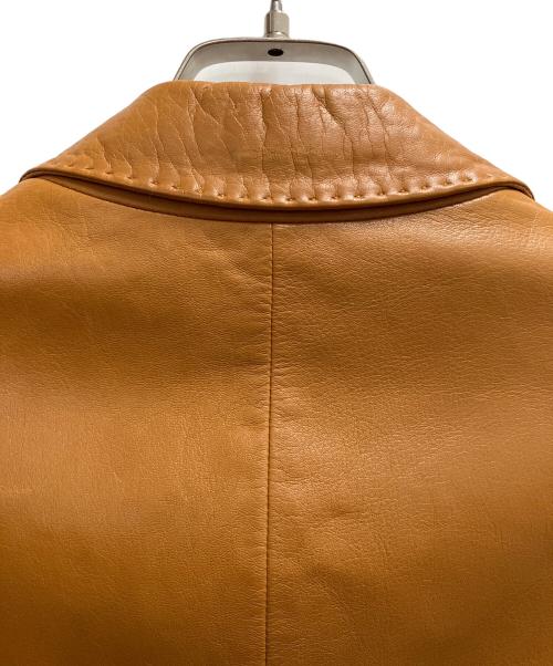 ETRO（エトロ）ETRO (エトロ) VIA SPARTACO 3レザーテーラードジャケット ブラウン サイズ:SIZE 50の古着・服飾アイテム