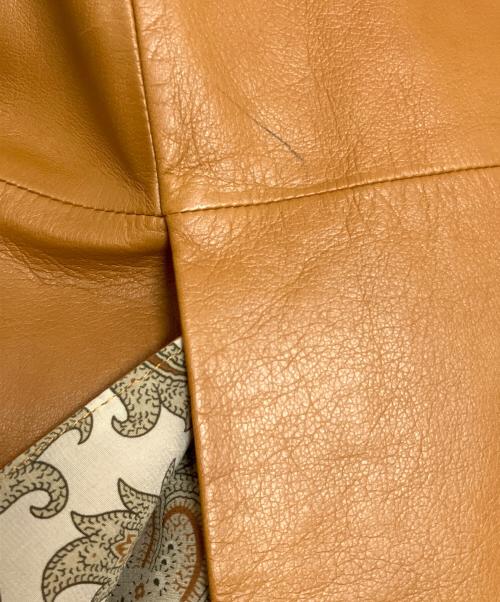 ETRO（エトロ）ETRO (エトロ) VIA SPARTACO 3レザーテーラードジャケット ブラウン サイズ:SIZE 50の古着・服飾アイテム