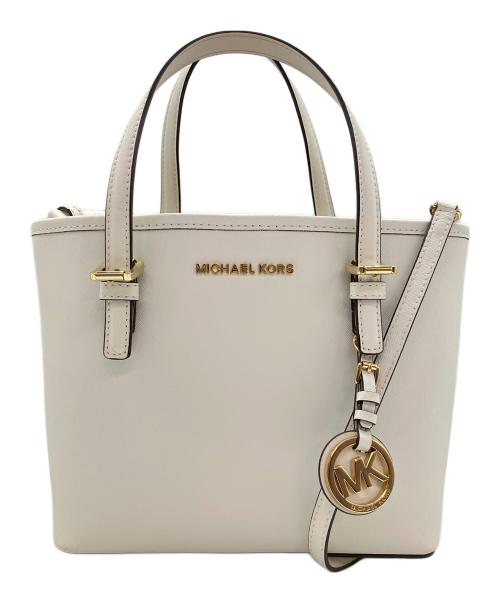 MICHAEL KORS（マイケル・コース）MICHAEL KORS (マイケル・コース) ハンドバッグ ホワイトの古着・服飾アイテム