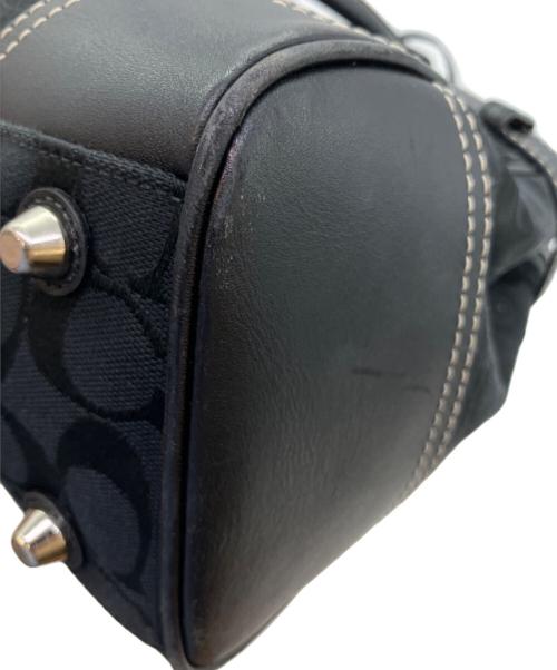 COACH（コーチ）COACH (コーチ) シグネチャー　トートバッグ ブラックの古着・服飾アイテム