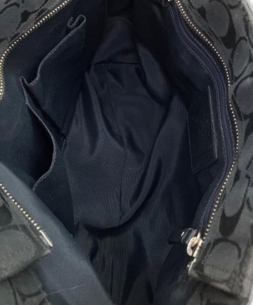 COACH（コーチ）COACH (コーチ) シグネチャー　トートバッグ ブラックの古着・服飾アイテム