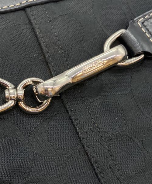 COACH（コーチ）COACH (コーチ) シグネチャー　トートバッグ ブラックの古着・服飾アイテム
