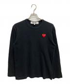 PLAY COMME des GARCONSプレイコムデギャルソン）の古着「長袖カットソー」｜ブラック