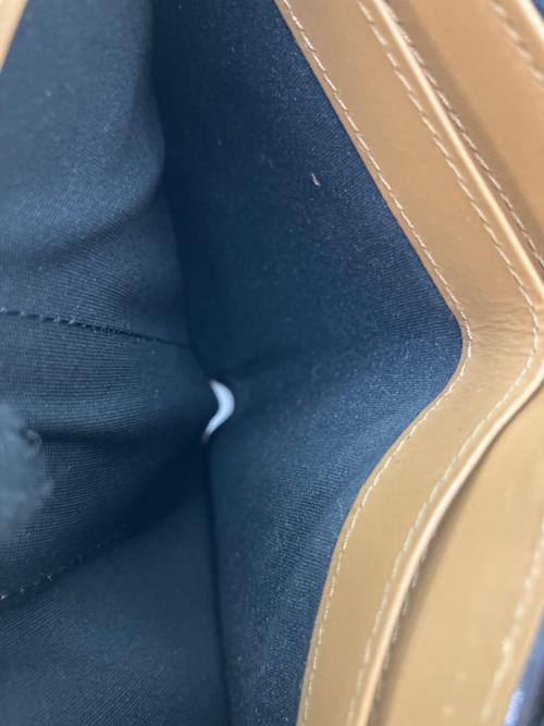 PAUL SMITH（ポールスミス）PAUL SMITH (ポールスミス) 2つ折り財布 ネイビー×ブラウンの古着・服飾アイテム