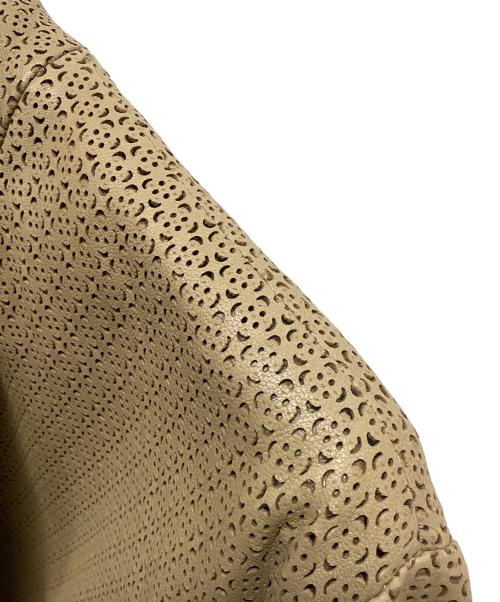 ETRO（エトロ）ETRO (エトロ) startaco 3 20135 パンチングレザージャケット ブラウン サイズ:不明の古着・服飾アイテム