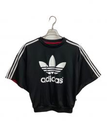 adidas×RITAORA（アディダス×リタ・オラ）の古着「半袖カットソー」｜ブラック