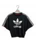 adidas（アディダス）の古着「半袖カットソー」｜ブラック