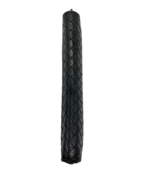 BOTTEGA VENETA（ボッテガベネタ）BOTTEGA VENETA (ボッテガベネタ) イントレチャート ラウンドファスナーウォレット ブラックの古着・服飾アイテム
