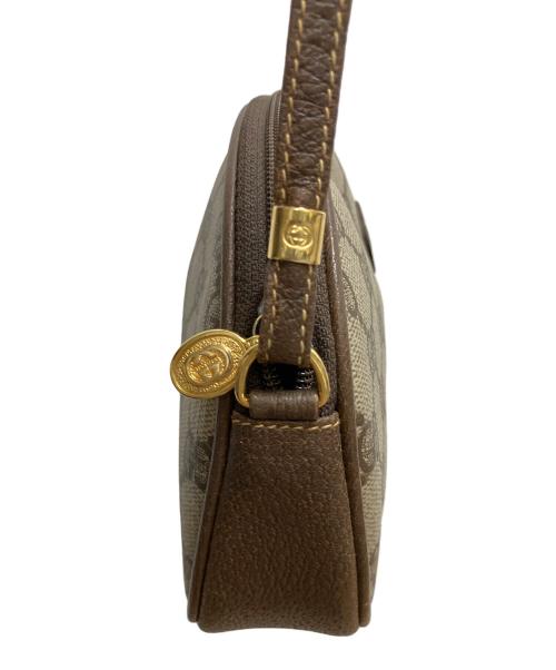 GUCCI（グッチ）GUCCI (グッチ) OLD GUCCI ショルダーバッグ ブラウンの古着・服飾アイテム