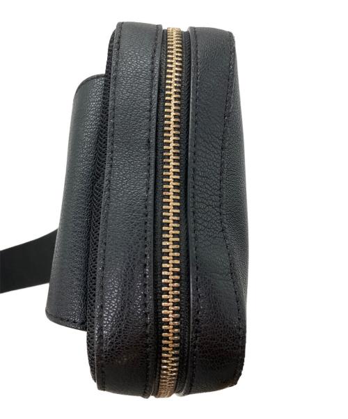 PAUL SMITH（ポールスミス）PAUL SMITH (ポールスミス) シグネチャージップストライプ ボディバッグ ブラックの古着・服飾アイテム