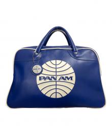 PAN AM（パンナム）の古着「ボストンバッグ」｜ブルー×ホワイト